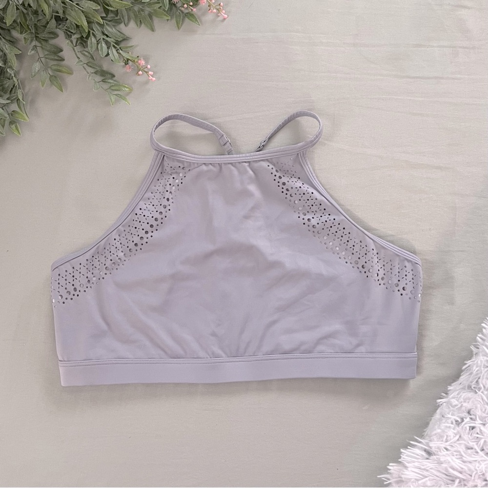 Victoria Secret Sport: High Neck Laser Cut Sports Bra Size Large